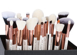 Pearl White/Rose Gold Professional Makeup Brush Set